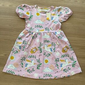 Boden Girls' 7-8 year old Pink Pegasus Print Dress